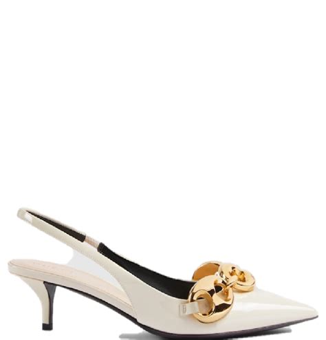 ivory gucci slingbacks